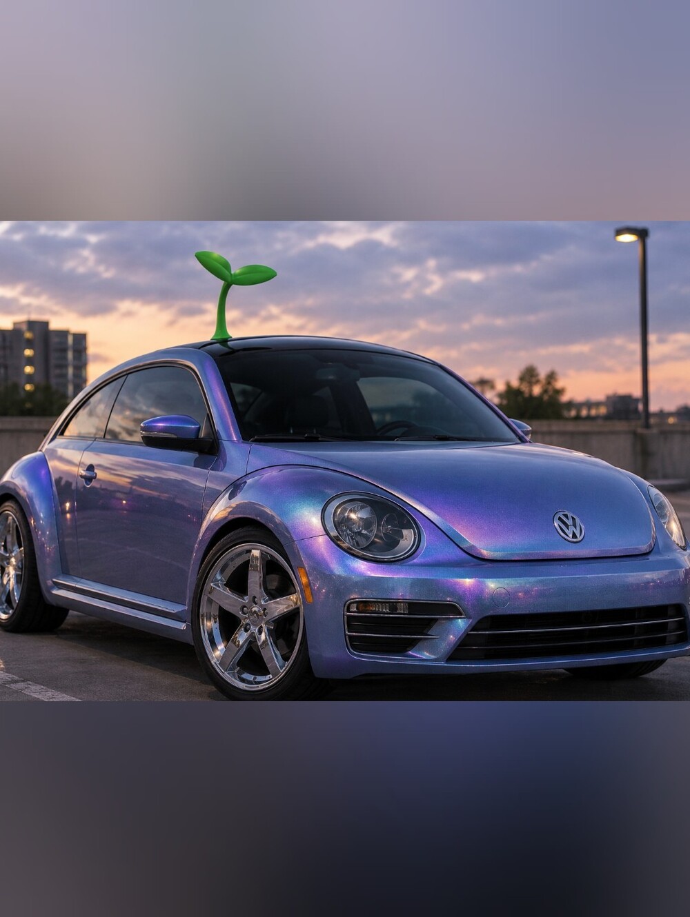 🍃 Green Leaf Car Topper